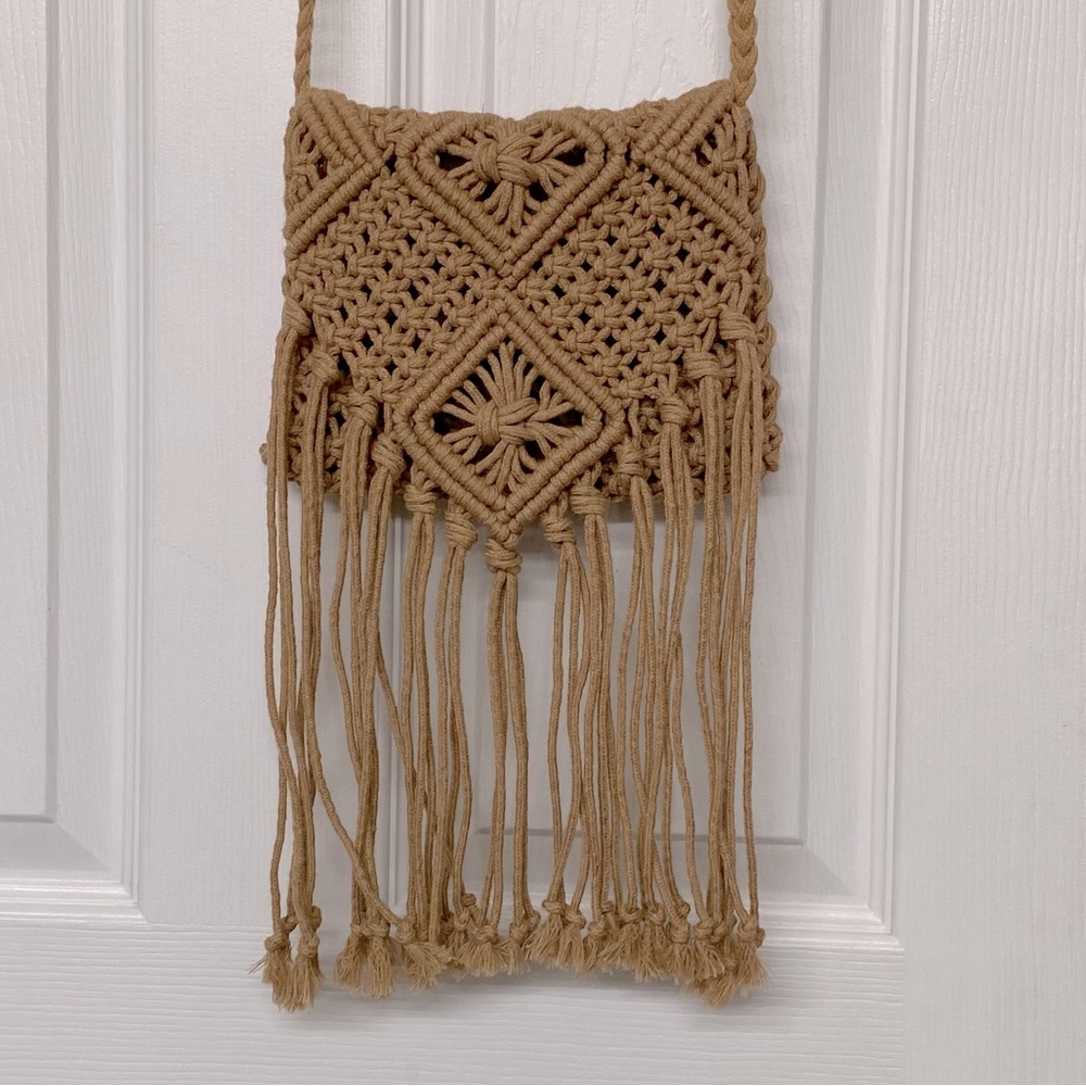 Crocheted Small Crossbody Purse BoHo